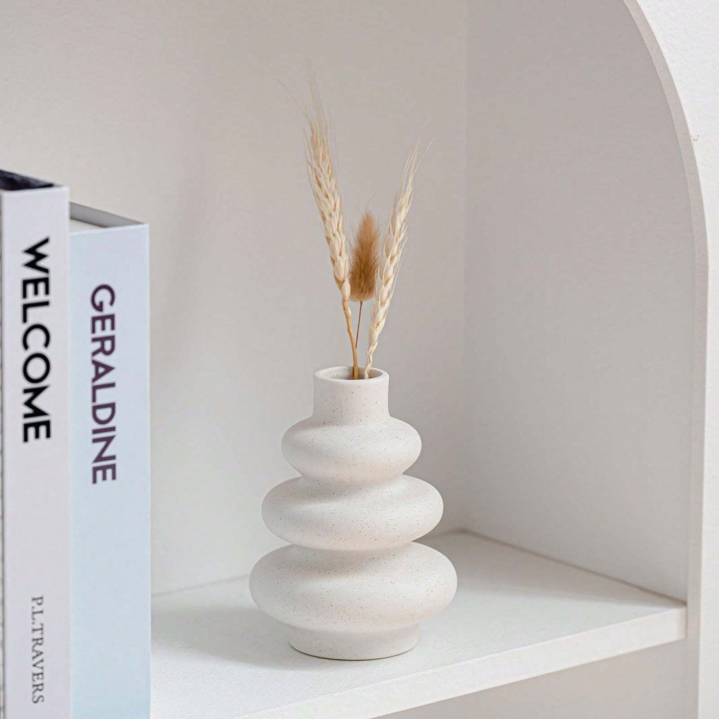 Ceramic Vase, Modern Home Decor, Round Vases,Modern Dried Flower Vases