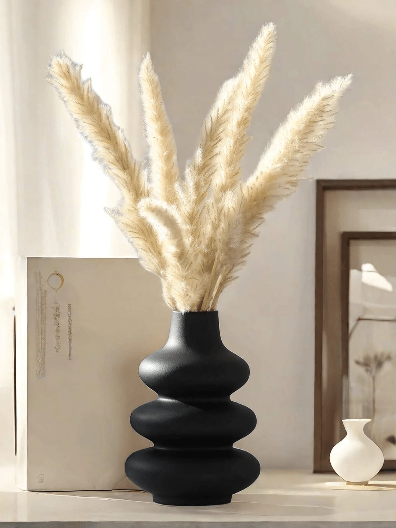 Ceramic Vase, Modern Home Decor, Round Vases,Modern Dried Flower Vases