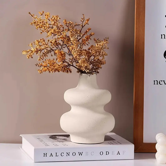 Modern Minimalist Plastic Vase – 1pc | European Style Floral Centerpiece