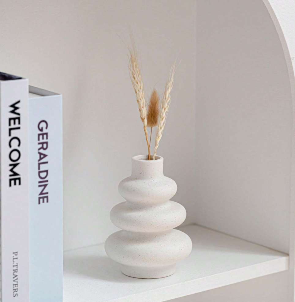 Ceramic Vase, Modern Home Decor, Round Vases,Modern Dried Flower Vases